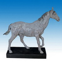 Bronze walking horse sculpture CA-044