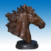 Bronze horse head CA-045