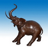 Bronze elephant sculpture CA-047