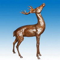 Bronze deer sculpture CA-048
