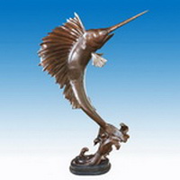 Bronze fish sculpture CA-052