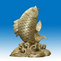 Bronze fish sculpture CA-037