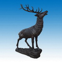 Bronze stag sculpture CA-034