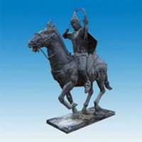 Bronze horse riding sculptureCCS-044