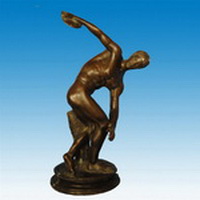 bronze Disc Thrower statue CCS-047