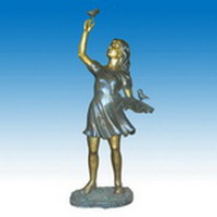 bronze girl statue CCS-102