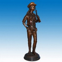 Bronze cowboy statue CCS-118