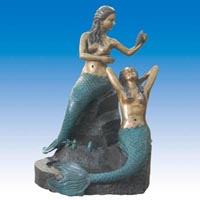 Bronze mermaid statue fountain CCF-001