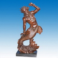 Bronze Poseidon sculpture CCS-122