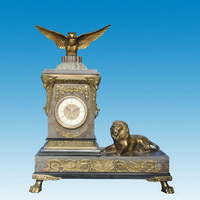 Brass clock CC-046