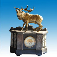 Brass clock CC-033