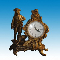 Brass clock CC-024
