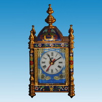 Brass clock CC-018
