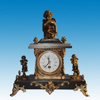 Brass clock CC-011