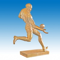 Bronze football player sculpture CCS-086