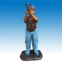 Bronze boy sculpture CCS-066
