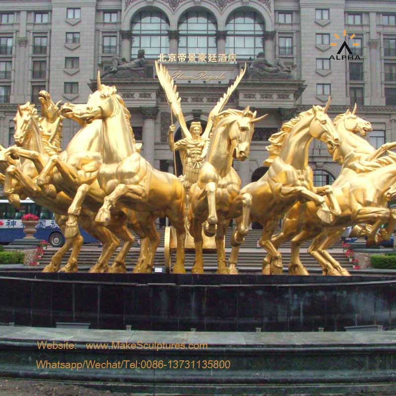 Big Apollo fountain sculpture