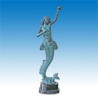 Bronze mermaid sculpture CCS-073