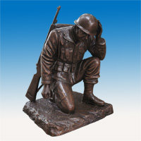 Bronze warrior statue CCS-078